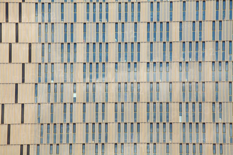 Facade at the office tower of the European Court of Justice
