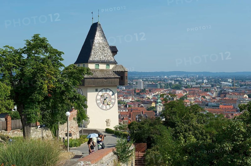 Clock tower on Schlossberg or Castle Hill