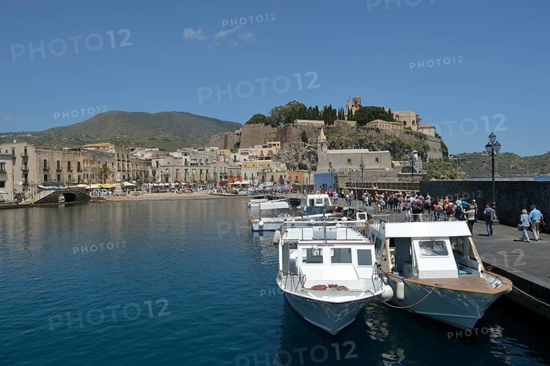 Harbor of Lipari town