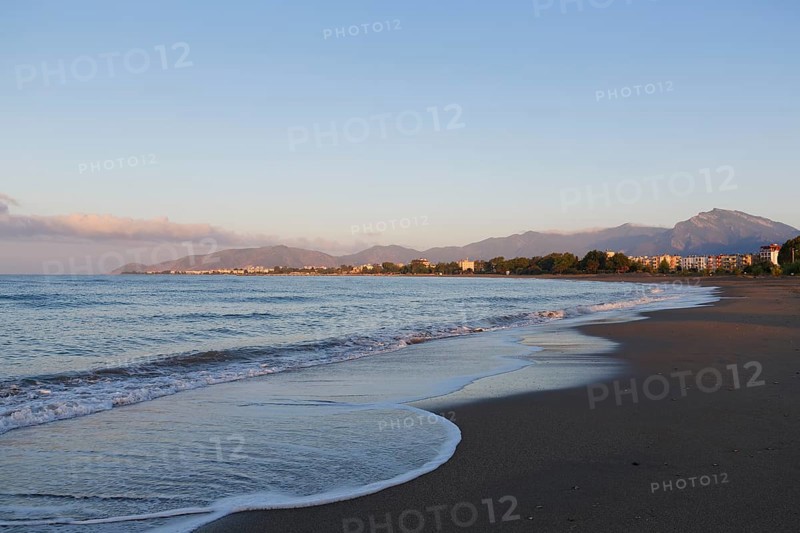 Early morning on the beach with Iskele district