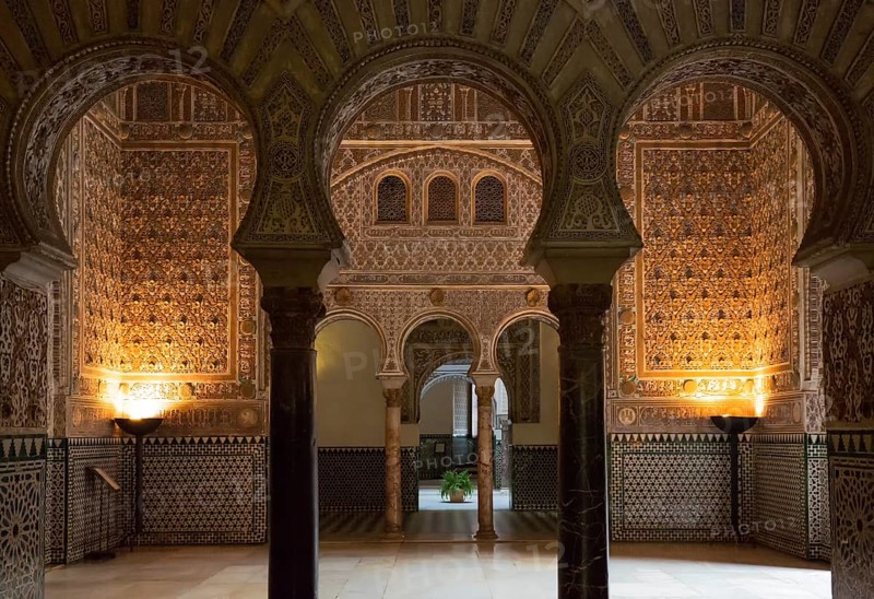 Salon of the Ambassadors in the Alcazar of Seville
