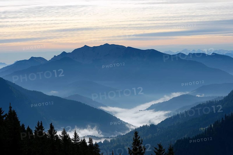 View from Mt Wallberg of Mt Hinteres Sonnwendjoch