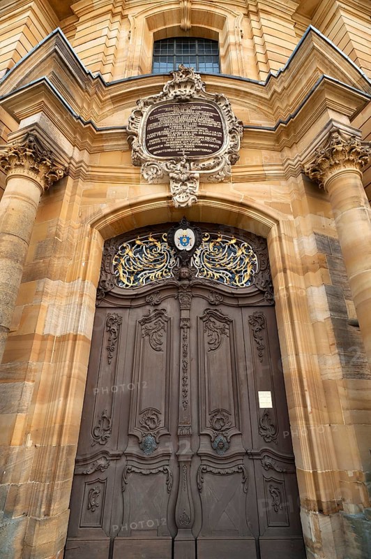 Main portal of the Basilica of the Fourteen Holy Helpers also Basilika Vierzehnheiligen