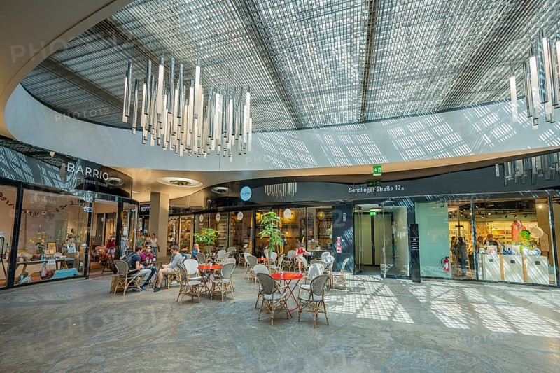 Cafe in the Hofstatt Shopping Passage