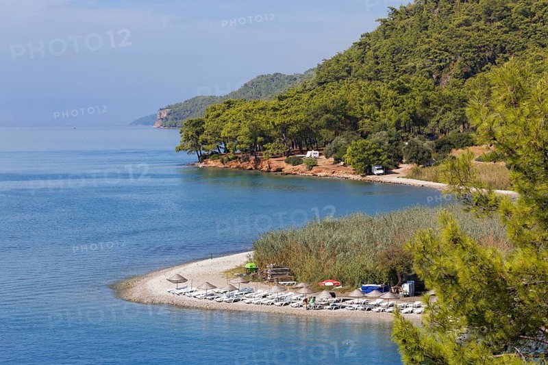 Cinar plaji beach in Akyaka