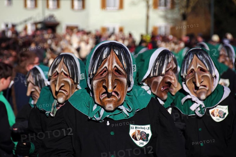 Traditional carnival masks of NZ Mittelbuch