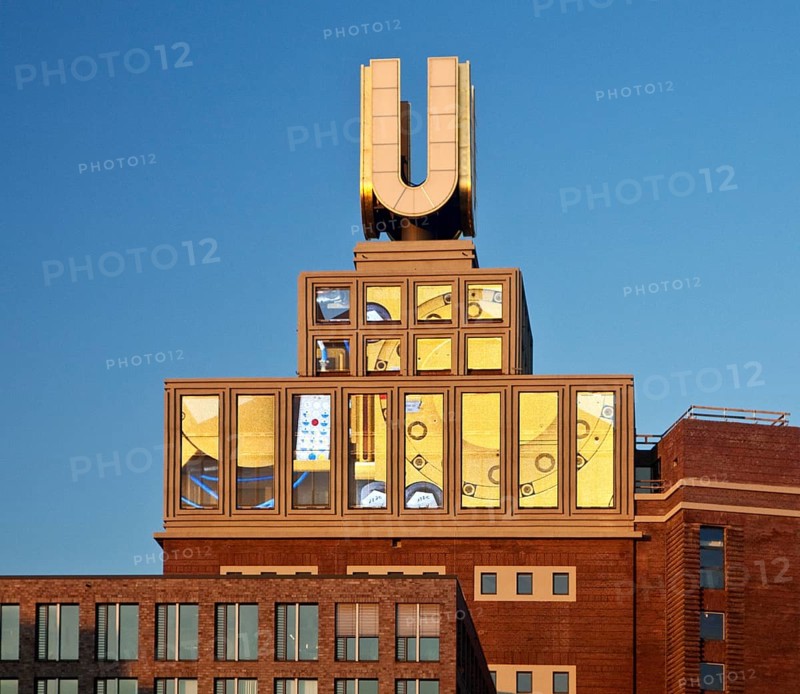Dortmund U-Tower or Dortmunder U with video installation