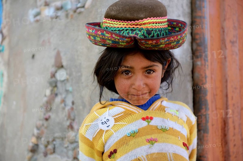 Girl with traditional hat