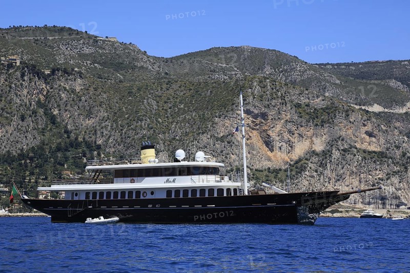 Bilgin Yachts motor yacht M&M at anchor in front of Eze Bord de Mer
