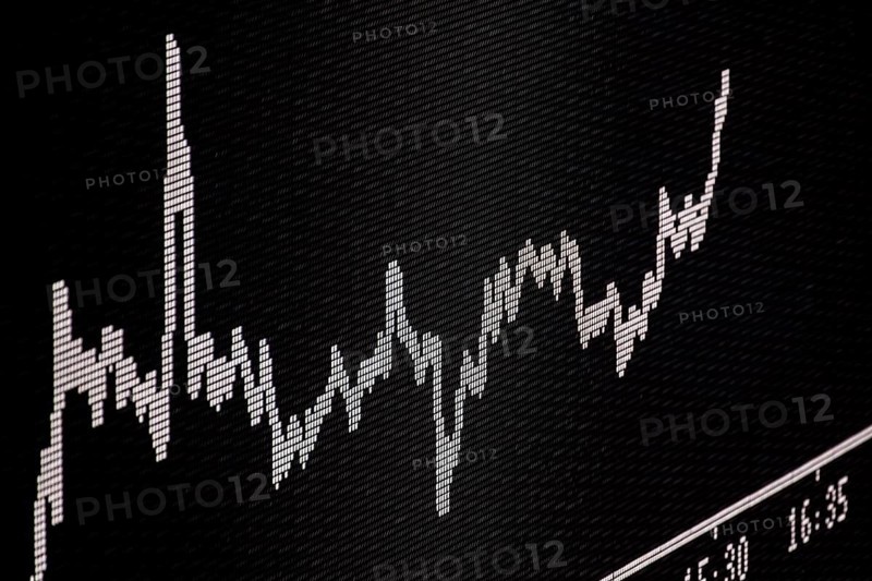 Trading board of the DAX on the trading floor of the Frankfurt Stock Exchange