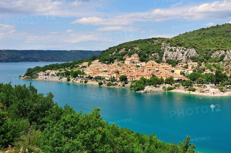 The village of Bauduen at Lac de Sainte-Croix