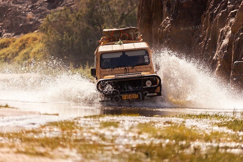 Land Rover during a water crossing
