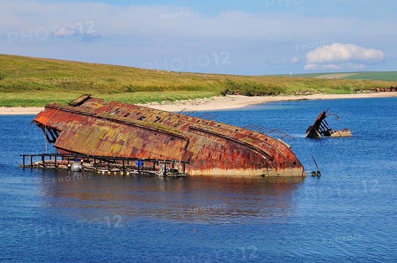 World War II boat intentionally sunk to protect the natural harbour of Scapa Flow