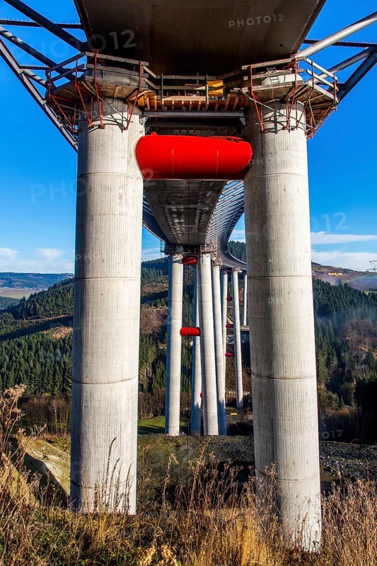 Construction site of the Talbrucke Nuttlar viaduct