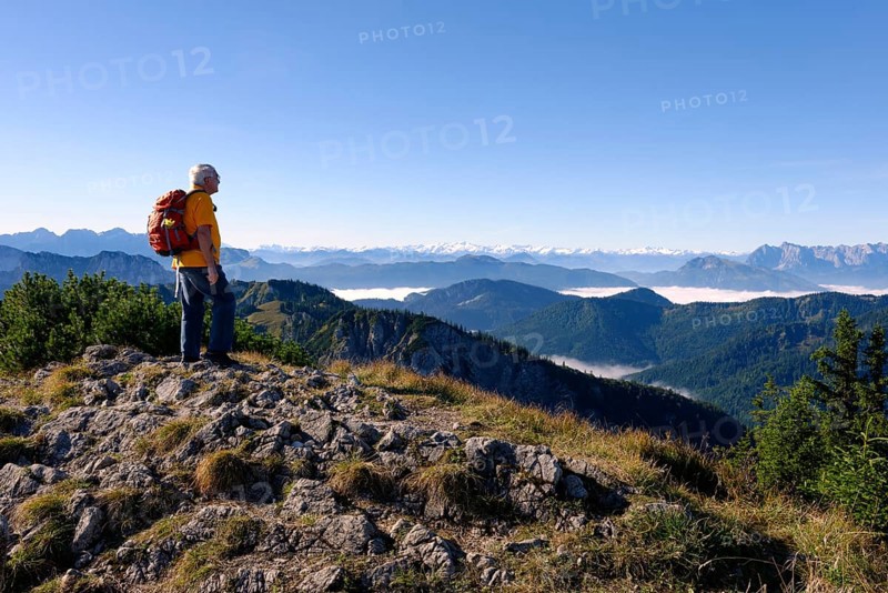 Hiker enjoying the view