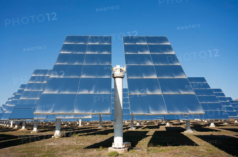 Rows of solar panels