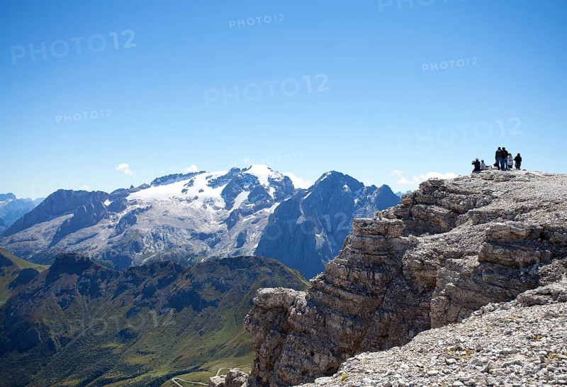 View towards Marmolada Glacier