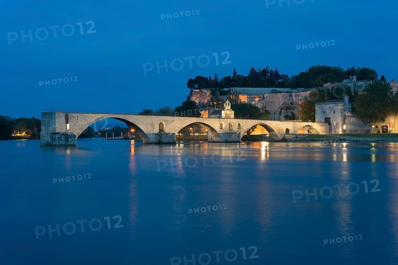 Rhone with the Pont Saint-Benezet bridge