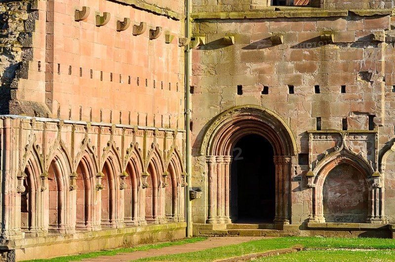 Ruins of the Cistercian monastery of Melrose Abbey