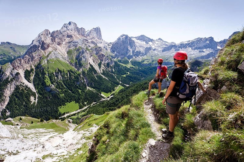 Climbers on the descent