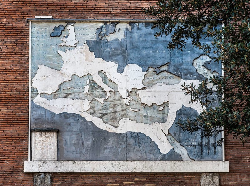 Panel with historical map