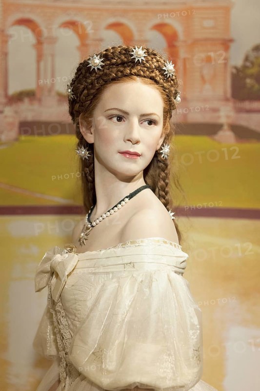 Wax figure of Empress Sisi or Empress Elisabeth of Austria