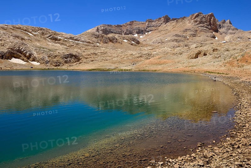 Buyuk Lake or Big Lake below Mt Kizilkaya
