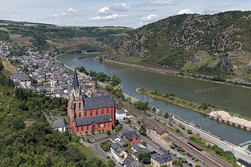 View of Oberwesel with Church of Our Lady