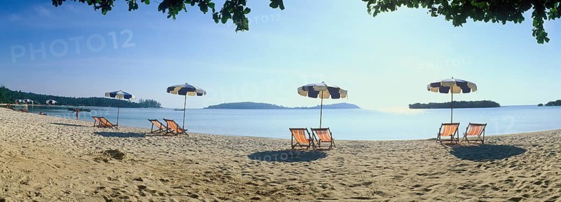 Parasols on the beach