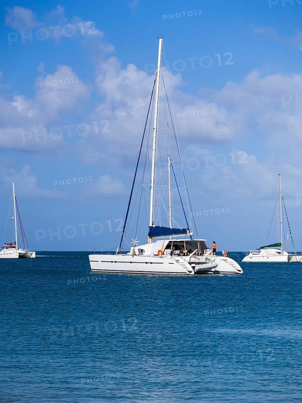 Sailing yachts in Rodney Bay