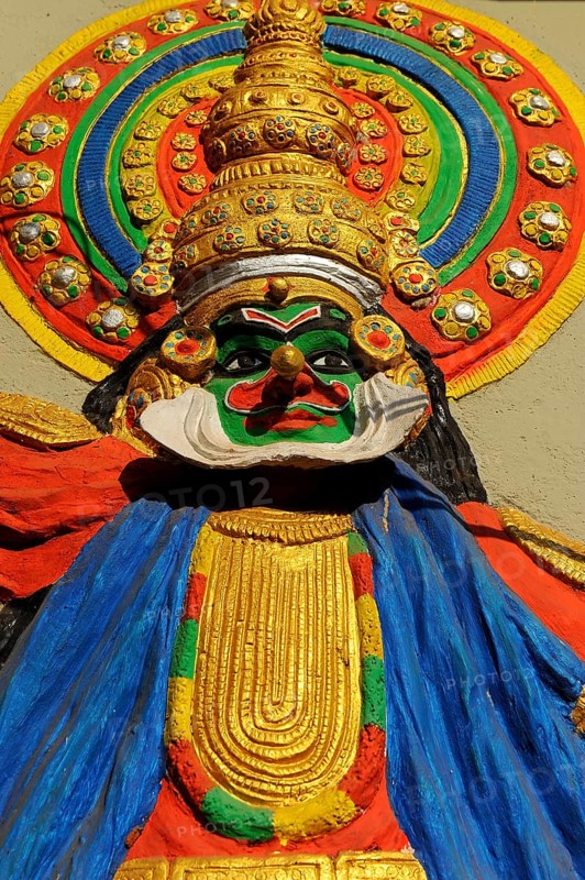 Relief of a Kathakali dancer