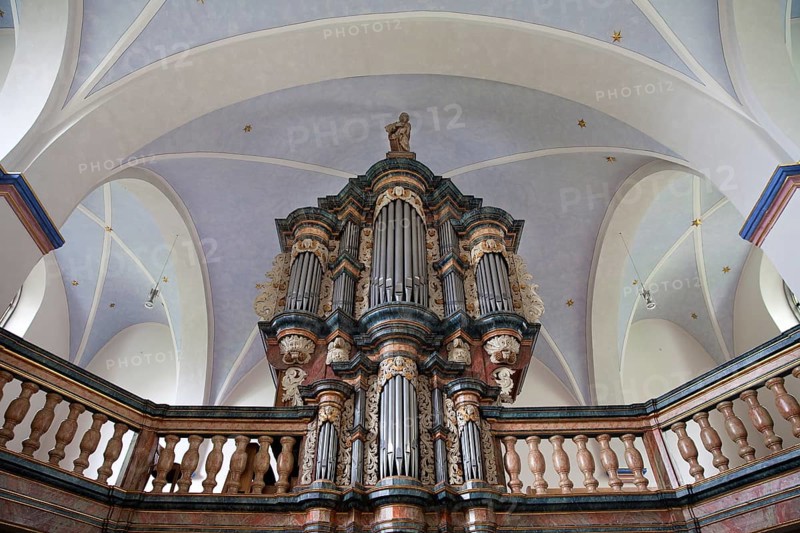 Organ in the baroque Church of St. Pancras