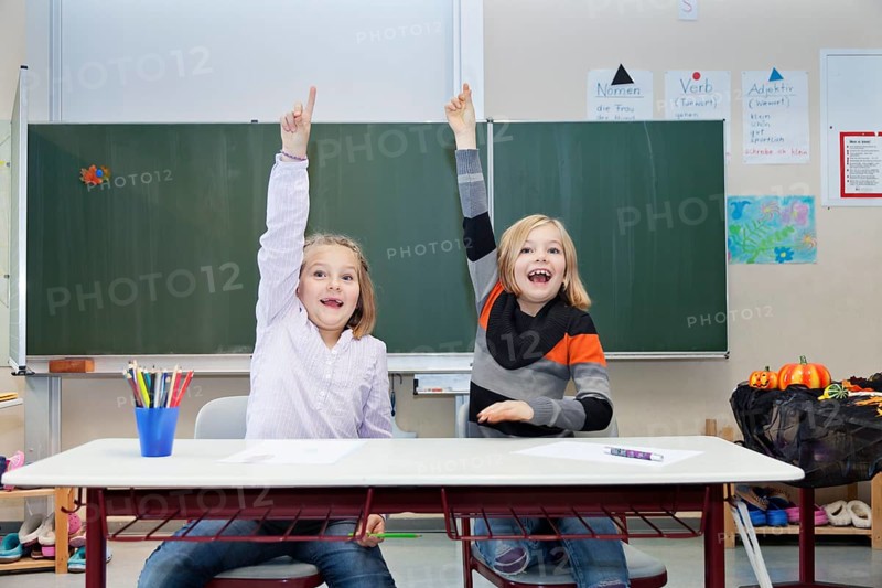 Two schoolgirls