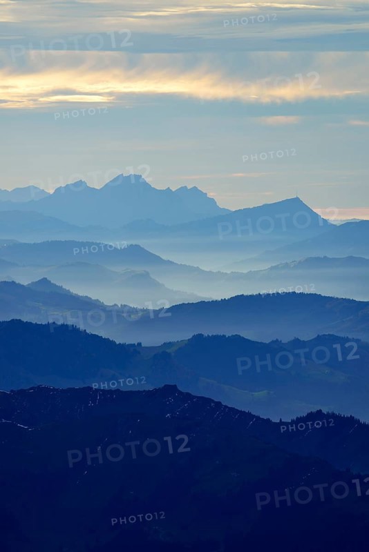 View from Mt Saentis of the Central Alps