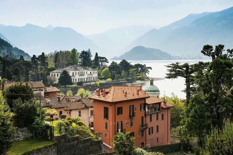 Houses on Lake Como or Lago di Como