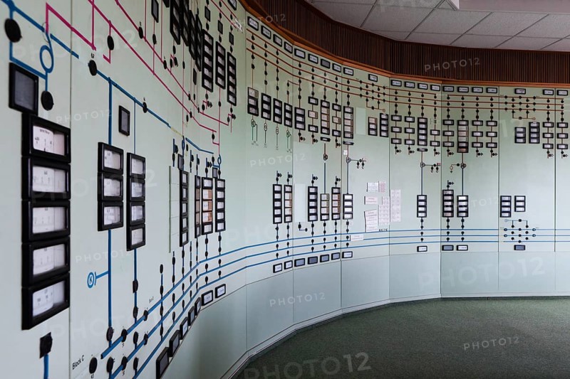 Old disused control room in the Transmission Control Center