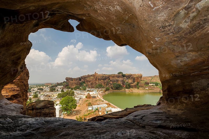 View from Badami Caves
