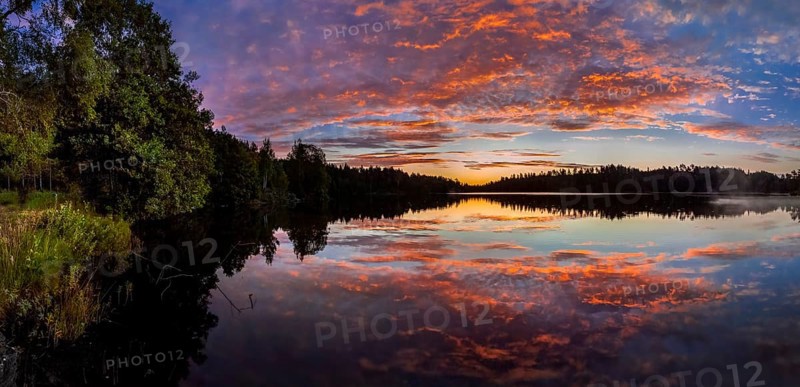 Sunrise at a lake