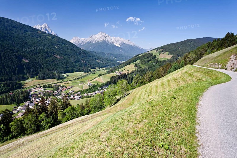 Village of Winnebach in Alta Pusteria on the border to Austria