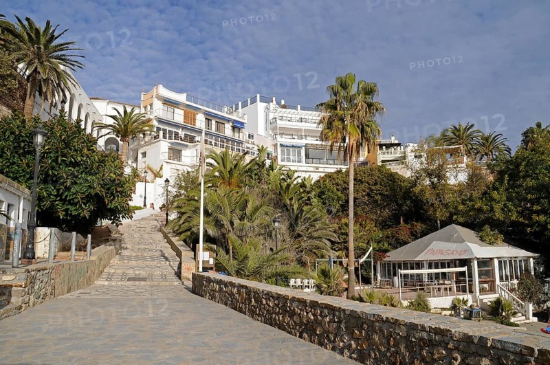 Stairs leading down to Playa Calahonda beach
