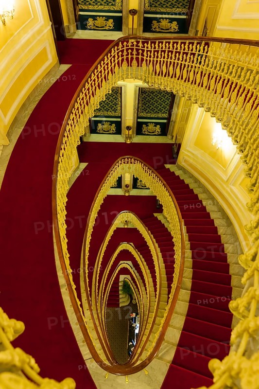 Old staircase in a historic building