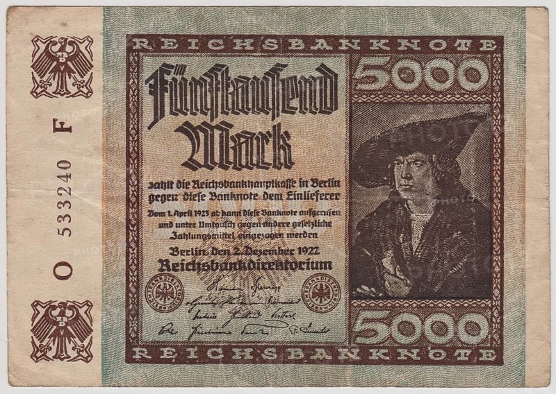 Historical banknote