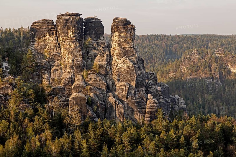 Bastei with the rock formation Kleine Gans