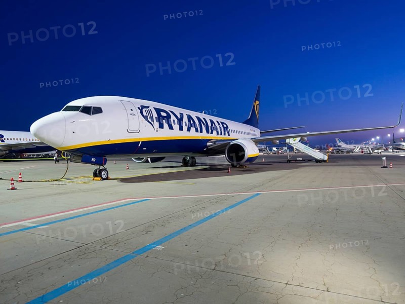 Boeing 737 airliner of the budget airline Ryanair on the runway