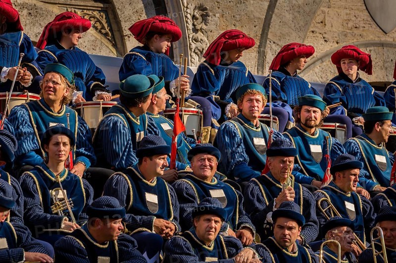 Musicians at the Palio di Siena horse race