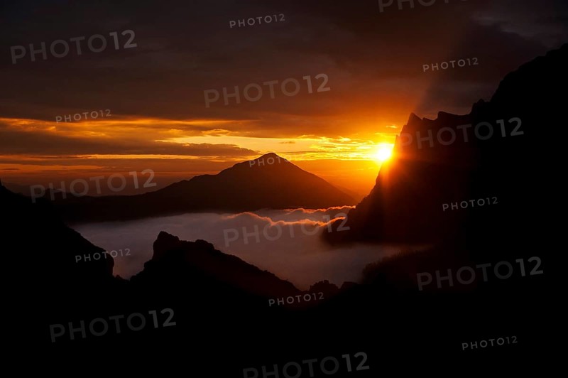 Sunrise in the mountains