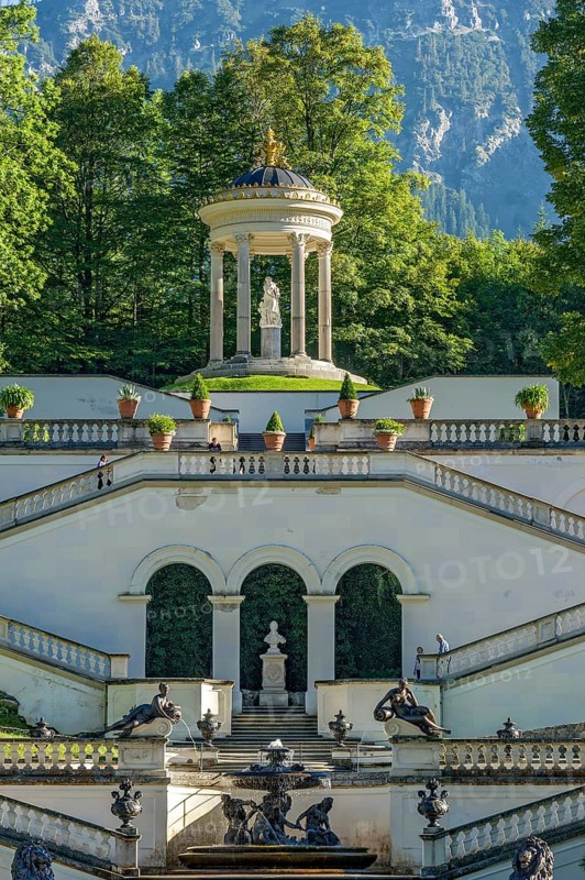Venus Temple above the terraced gardens