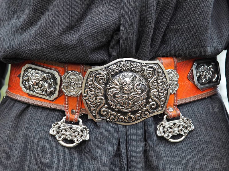 Traditional men's belt on a deel