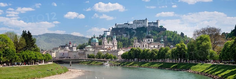 Historic centre with Hohensalzburg Fortress and Salzburg Cathedral