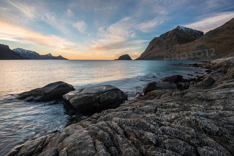 Rocky beach of Haukland